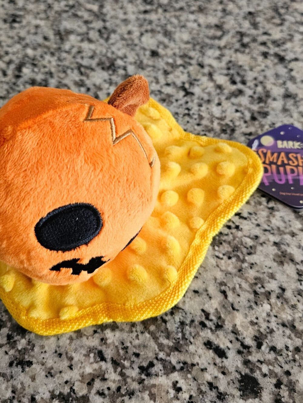 BarkBox "Smashing Pupkin" Halloween plush dog toy Sz M NEW